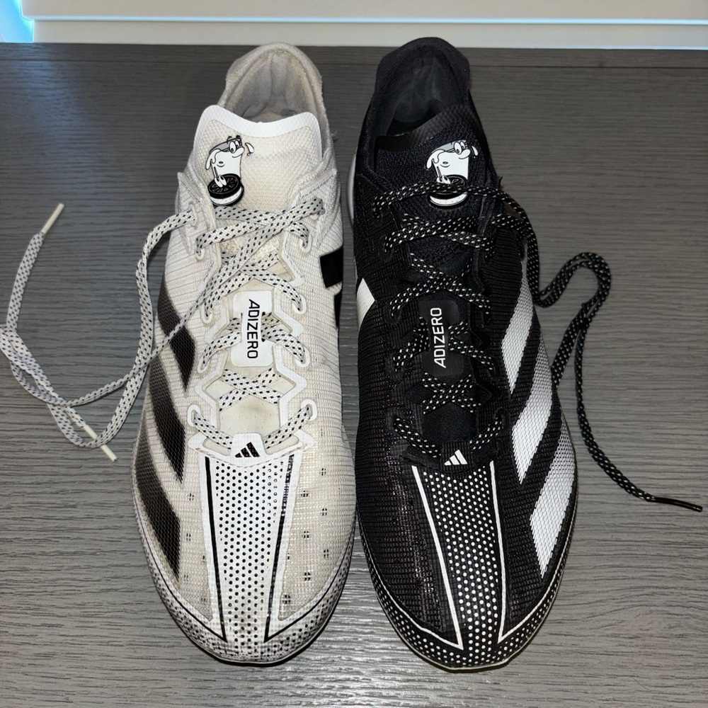 Adidas Adizero “Oreo” Dual-Tone Black and White Men's Athletic Shoes